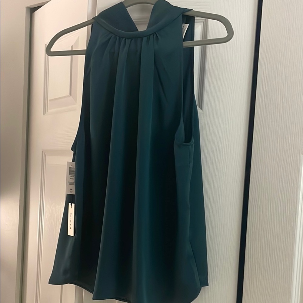 Babaton Teal Sleeveless Blouse